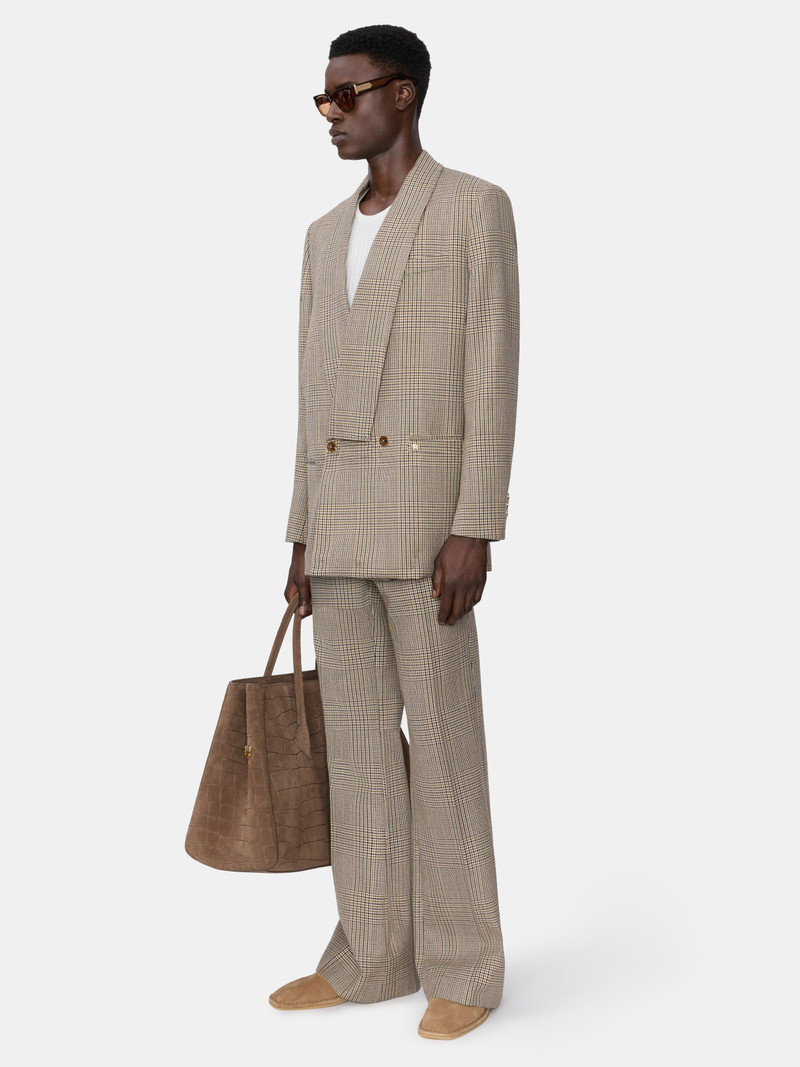 CHECK BOOT CUT PANT 3