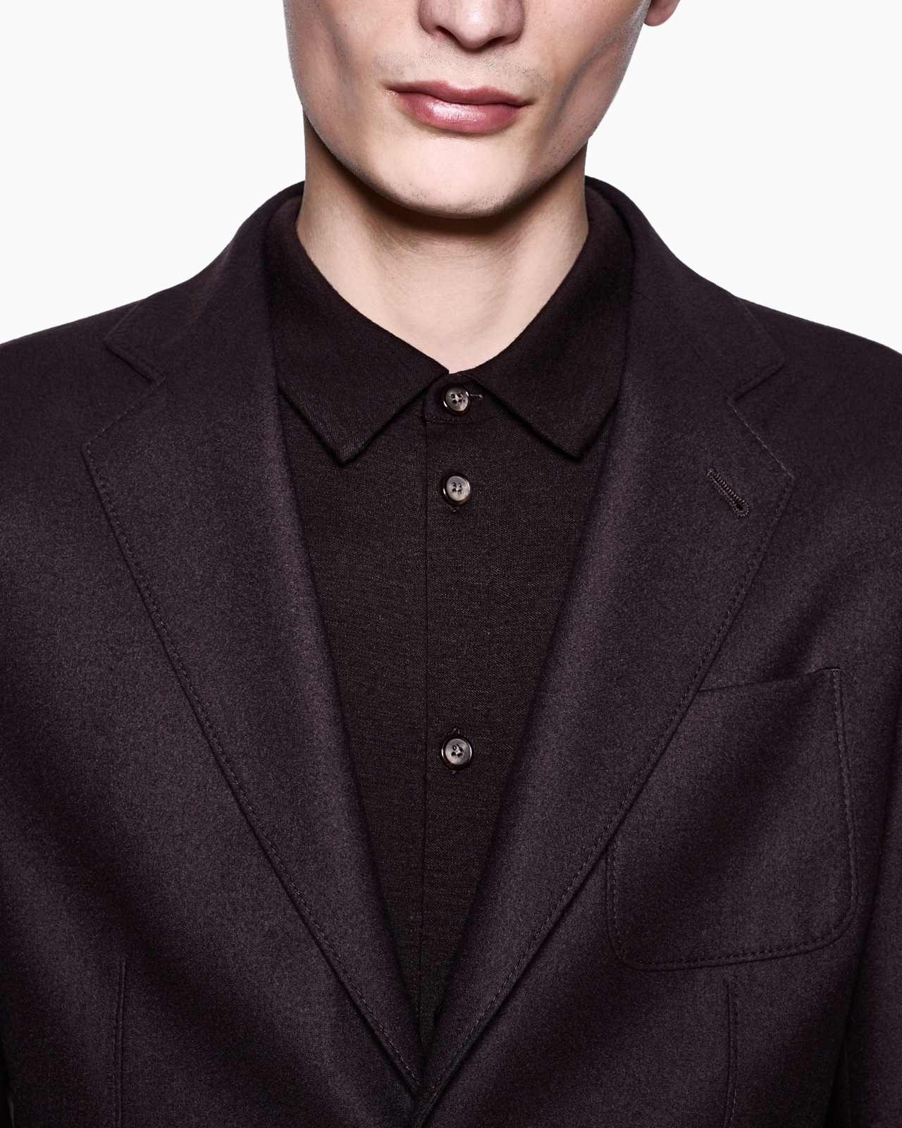 PURE CASHMERE INTERLOCK SHIRT - 5
