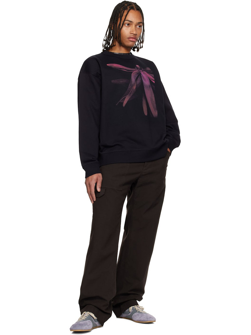 Dries Van Noten Navy Graphic Sweatshirt outlook