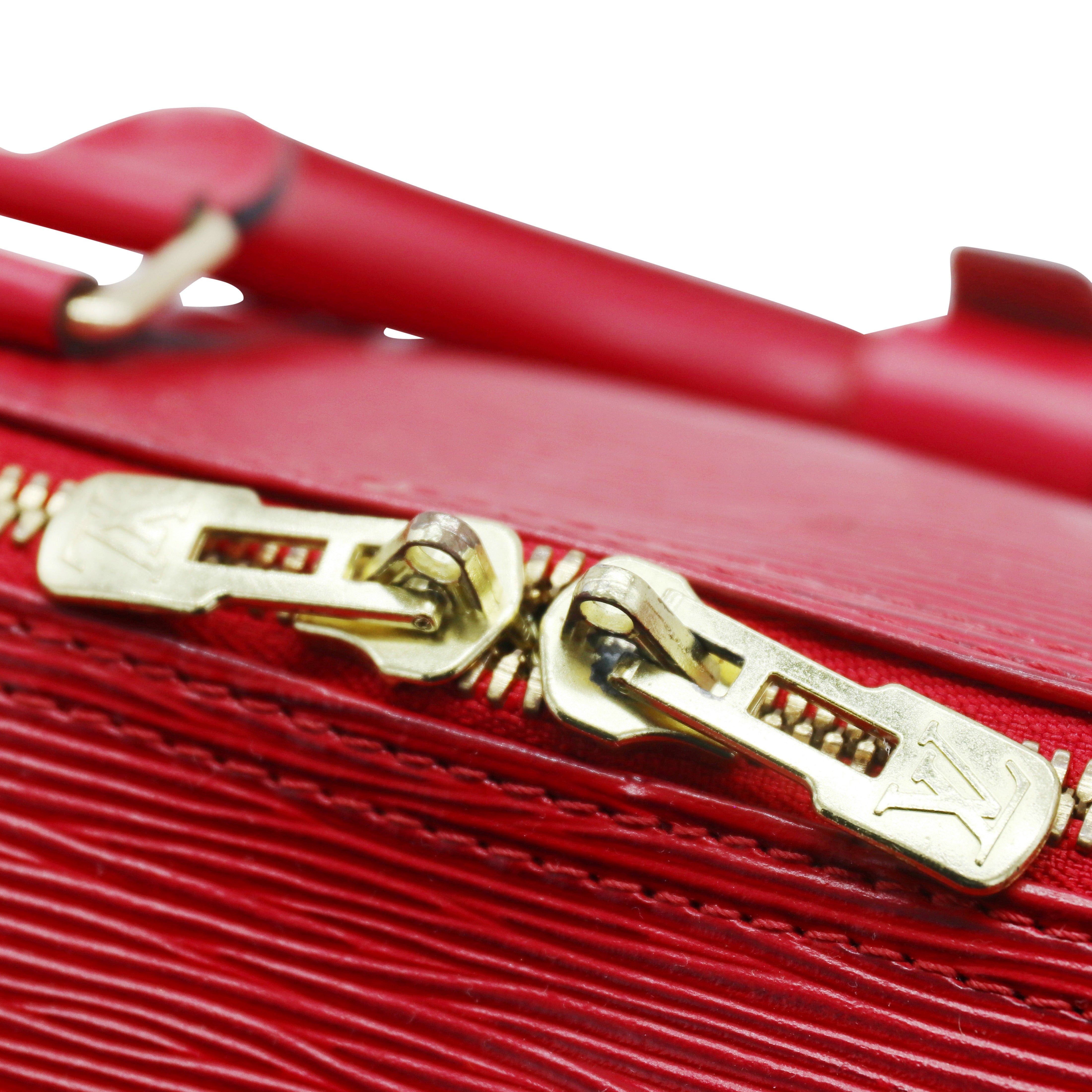 Louis Vuitton Keepall 50 Bag - Red Epi Leather - 8