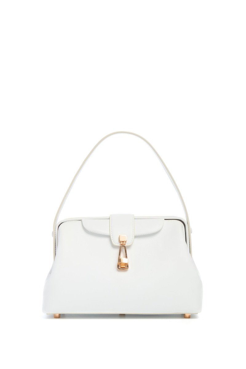 Golda Bag in Ivory Leather 1