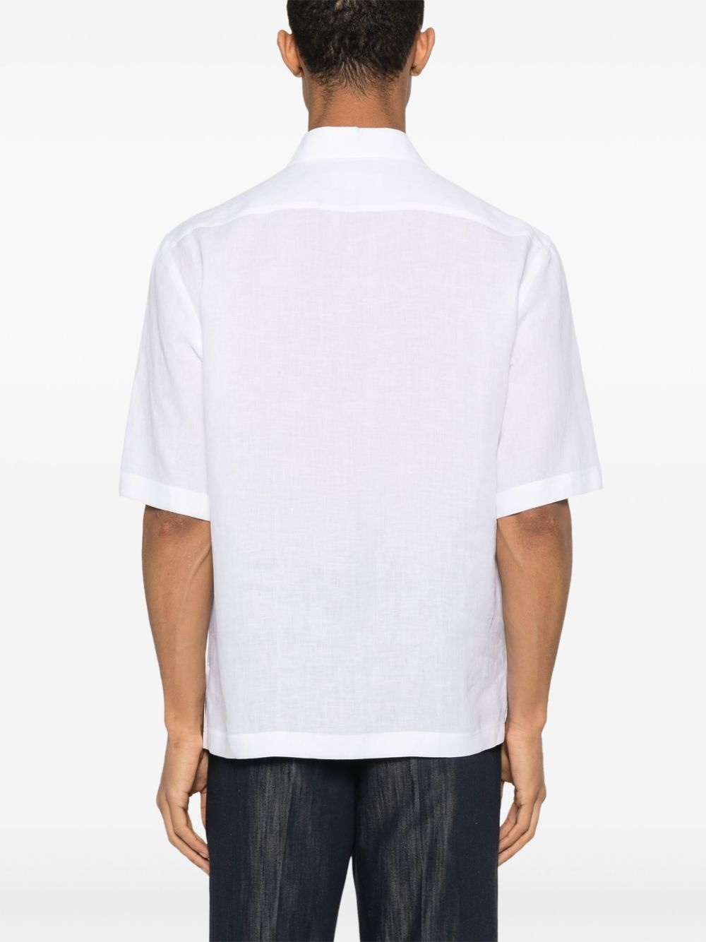 linen polo shirt - 3