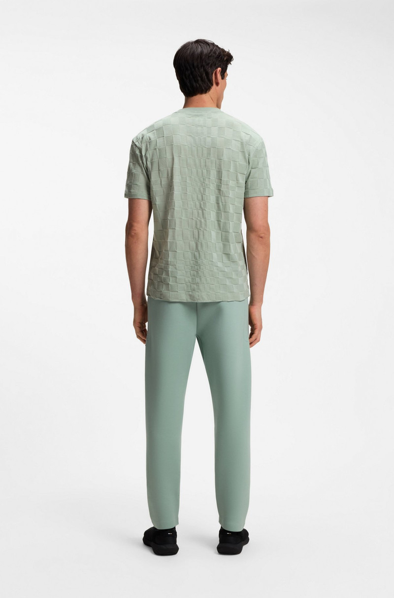 PORSCHE X BOSS RELAXED-FIT T-SHIRT IN COTTON JACQUARD 5