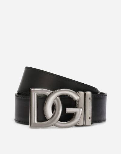 Dolce & Gabbana Reversible camouflage-print calfskin belt outlook