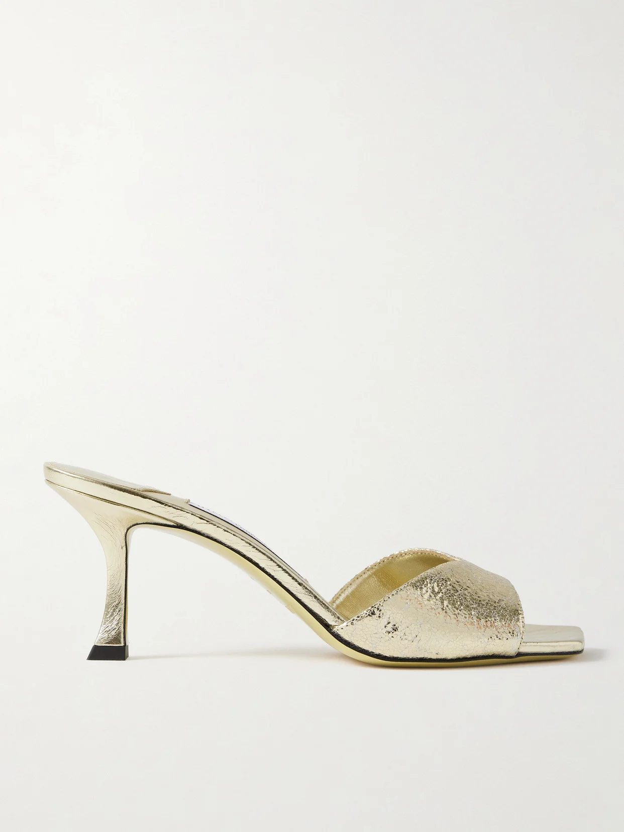 Skye 70 Cracked Metallic Mules - 1