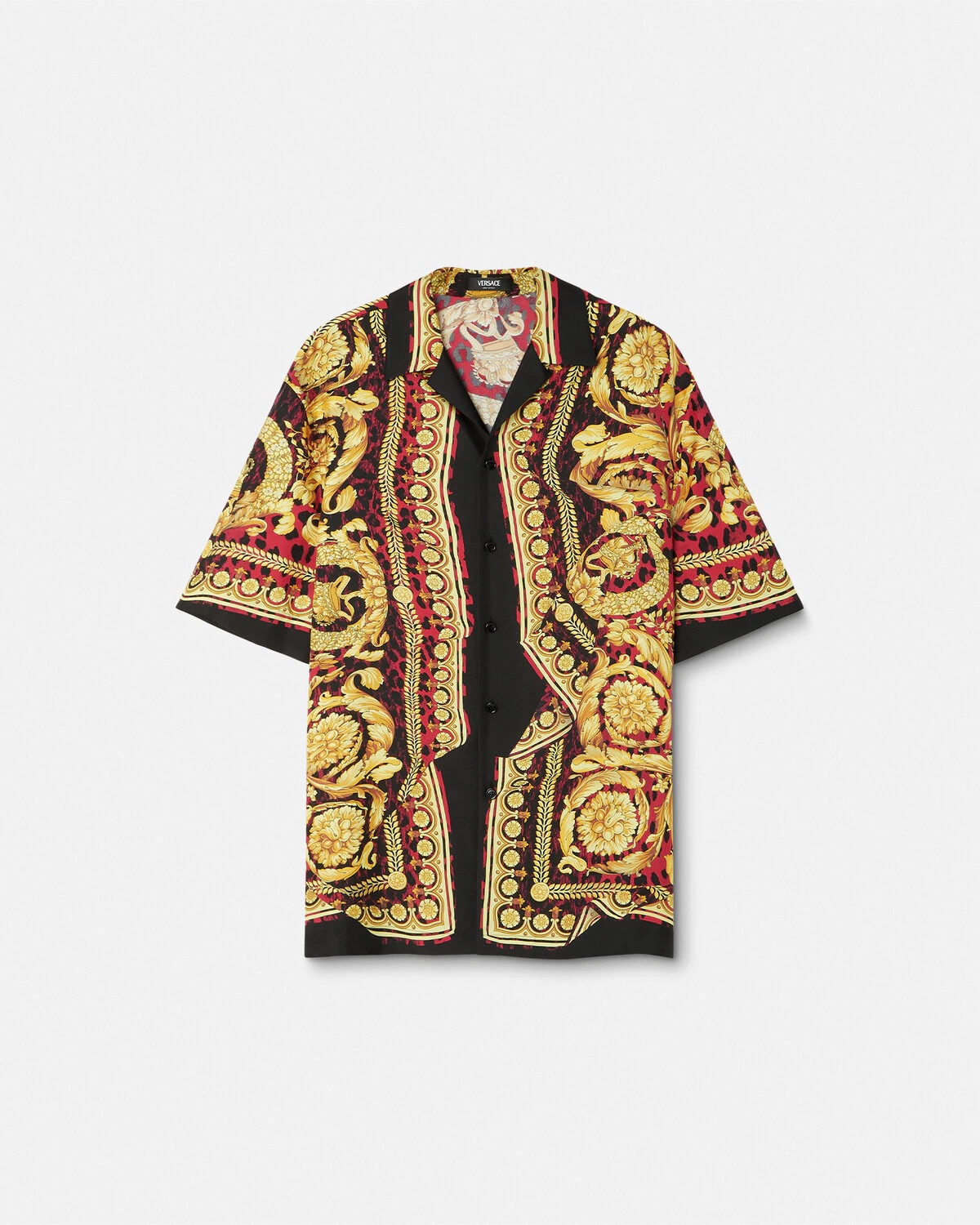 Wild Barocco Illusion Silk Shirt - 1