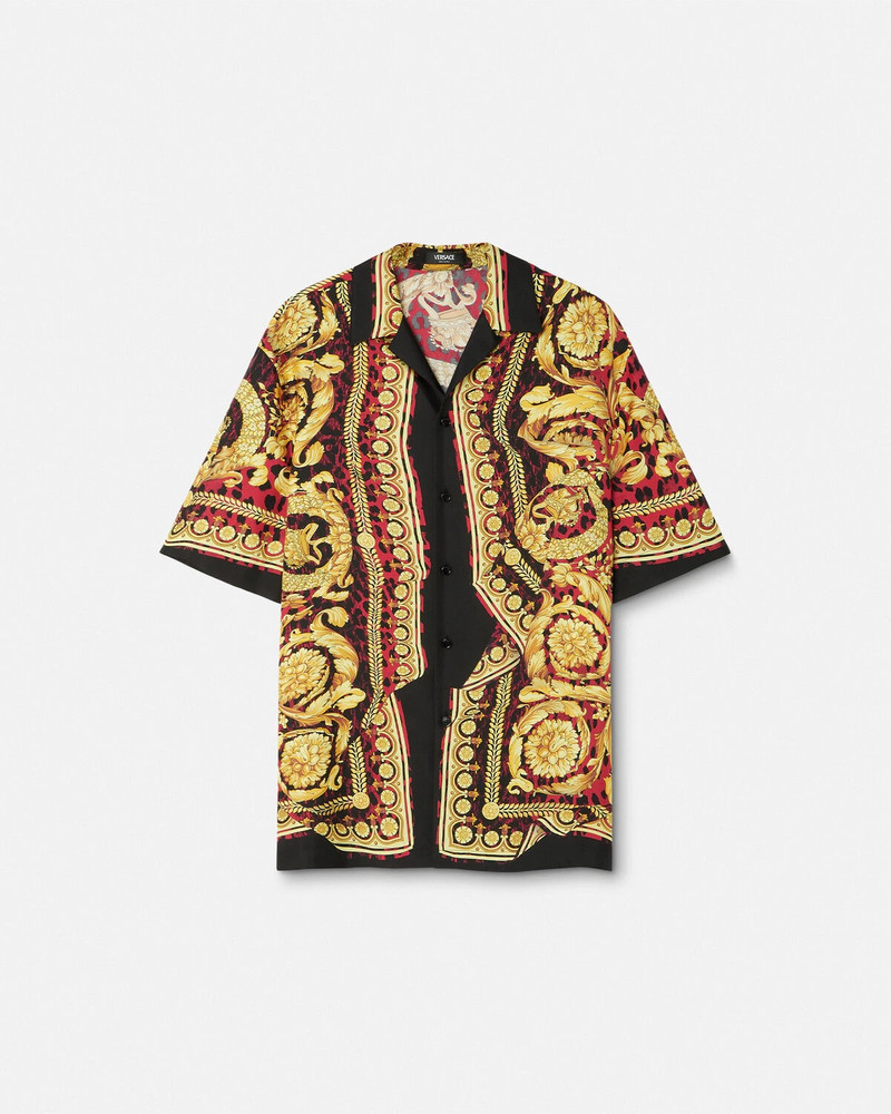 Wild Barocco Illusion Silk Shirt 1