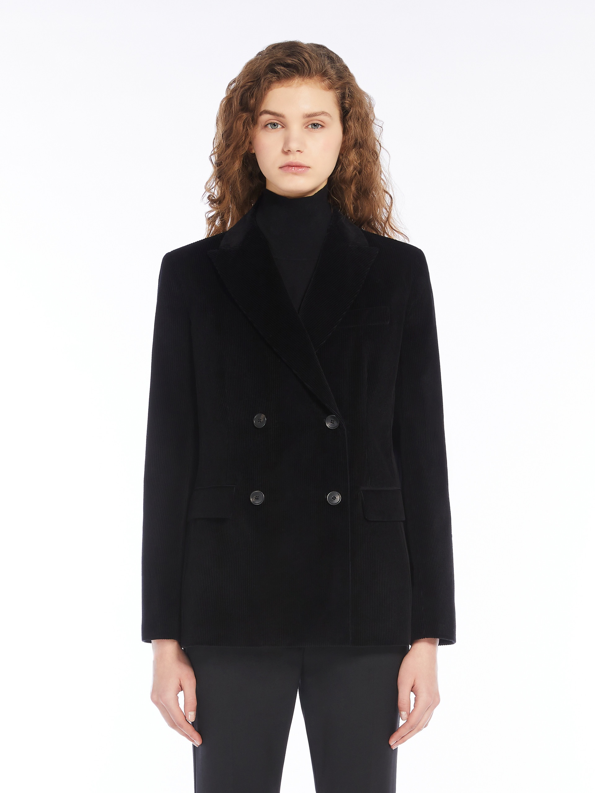KATANGA Double-breasted velvet blazer - 3