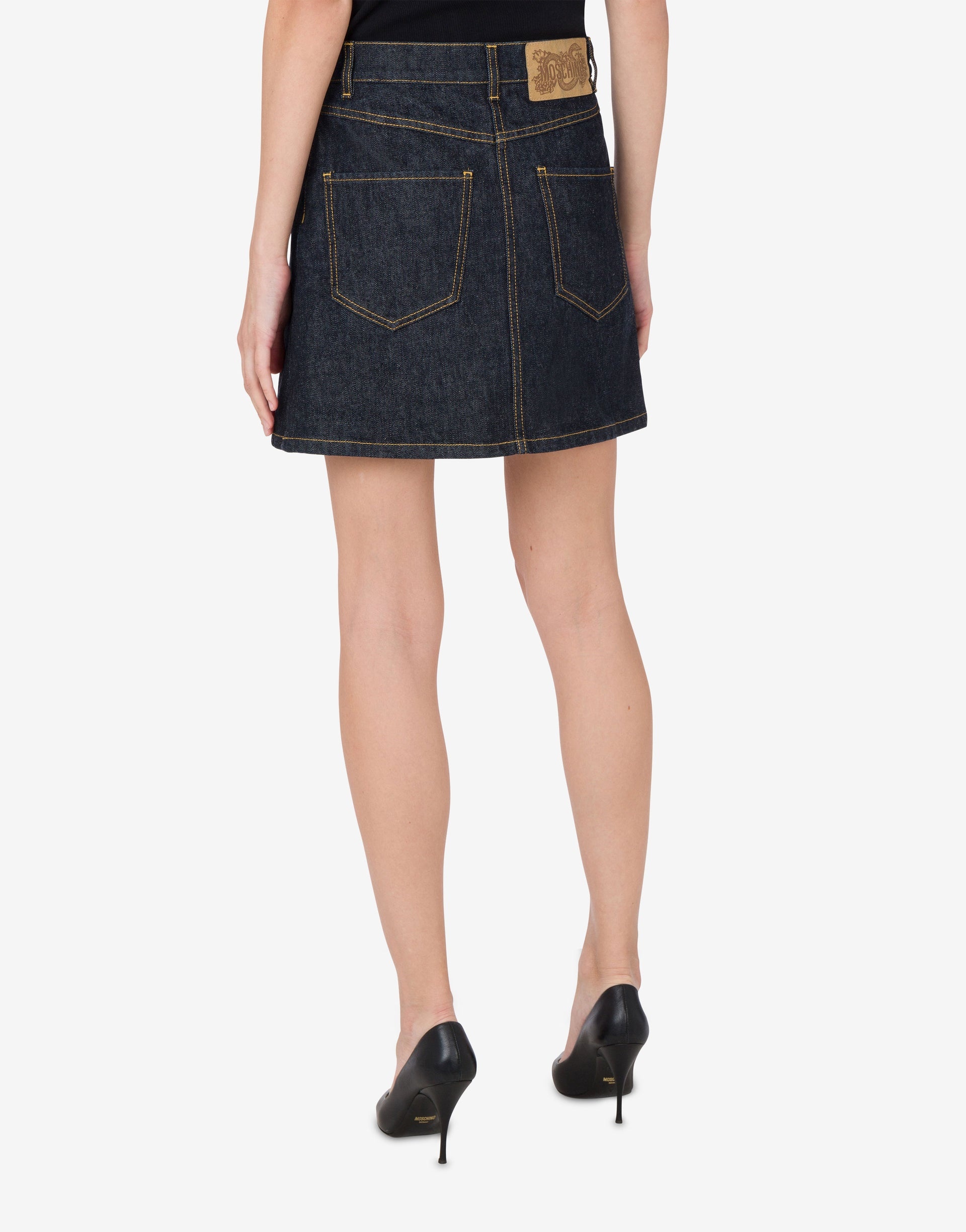LUNAR NEW YEAR DENIM MINISKIRT - 2