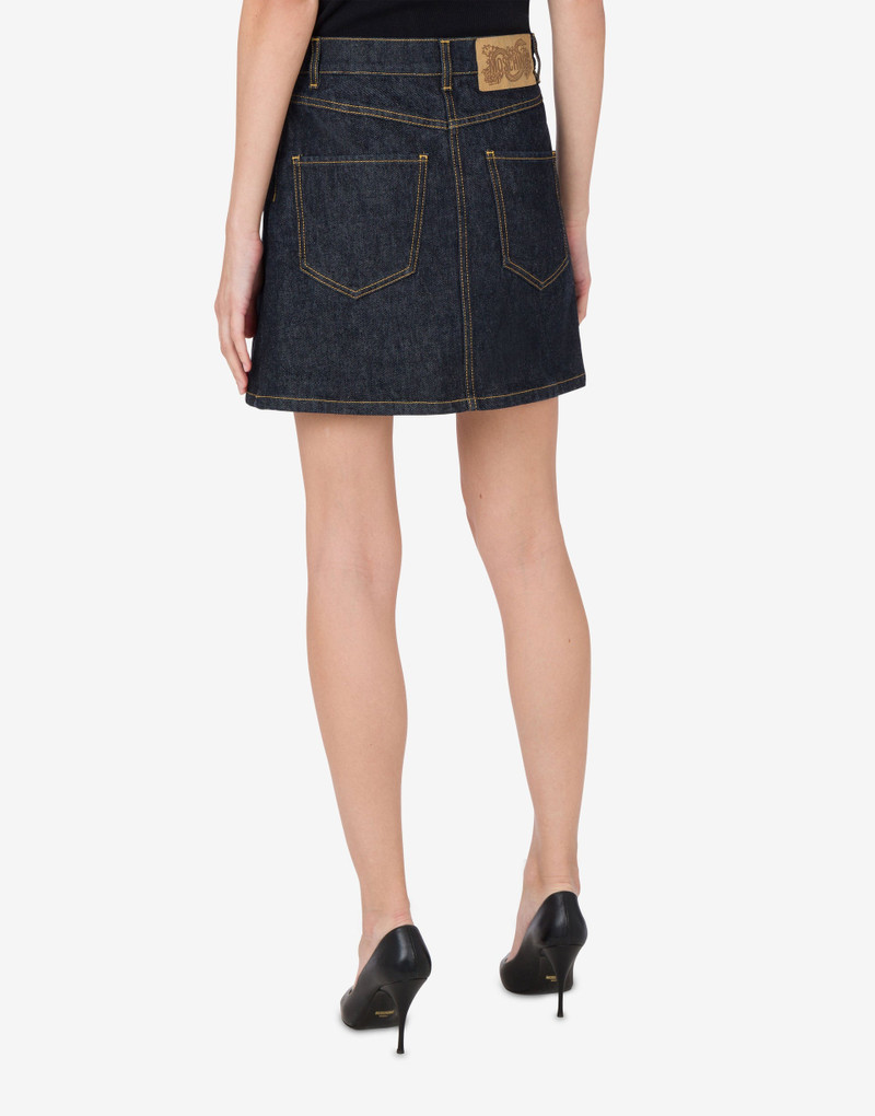 Moschino LUNAR NEW YEAR DENIM MINISKIRT outlook