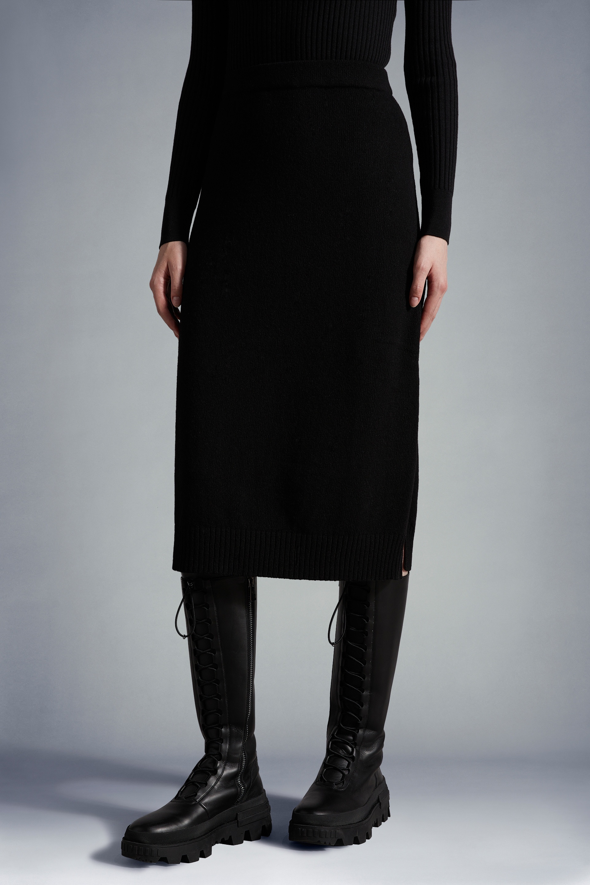 Mohair Blend Midi Skirt - 3