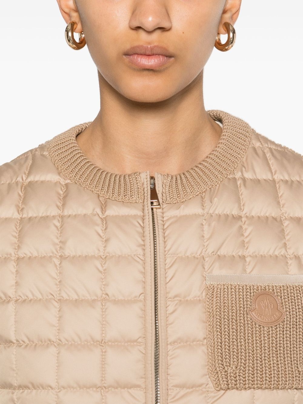 tricot-panel gilet - 5