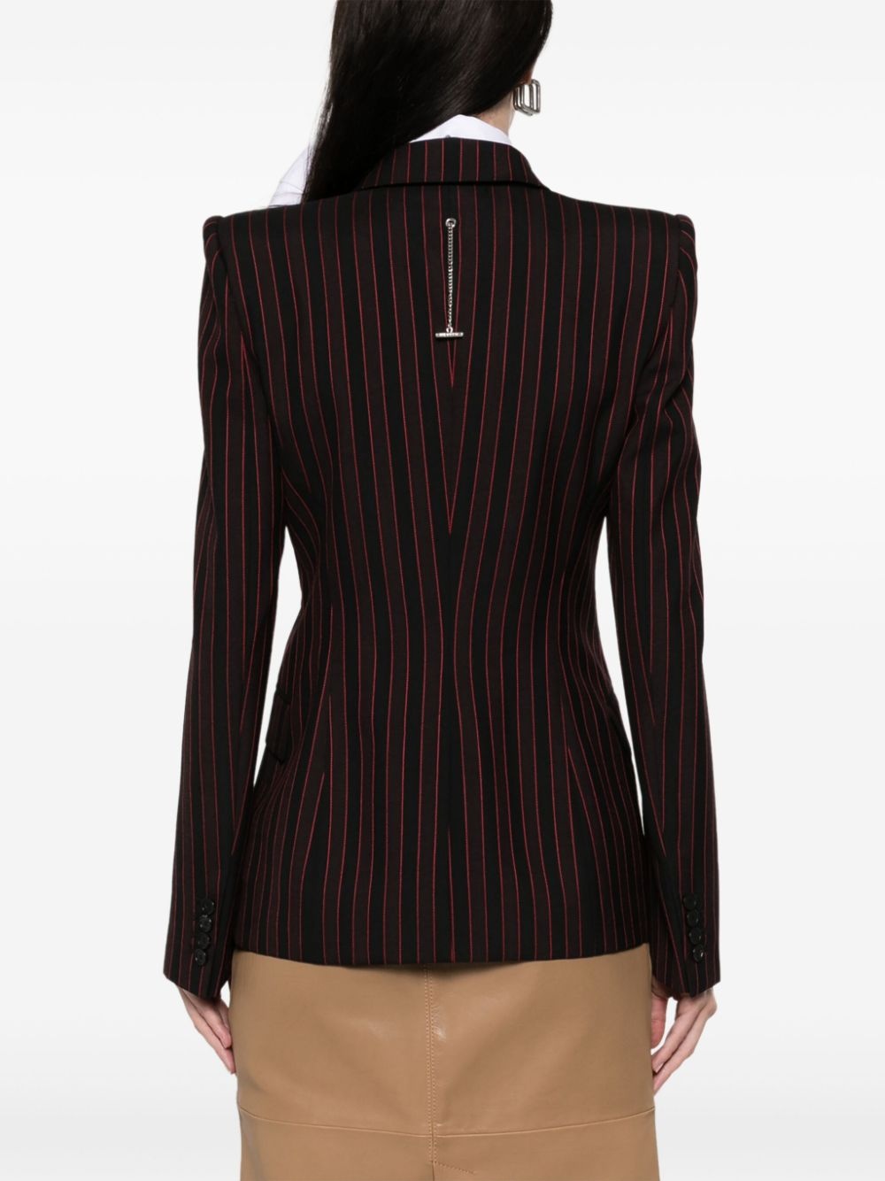 pinstriped blazer - 4