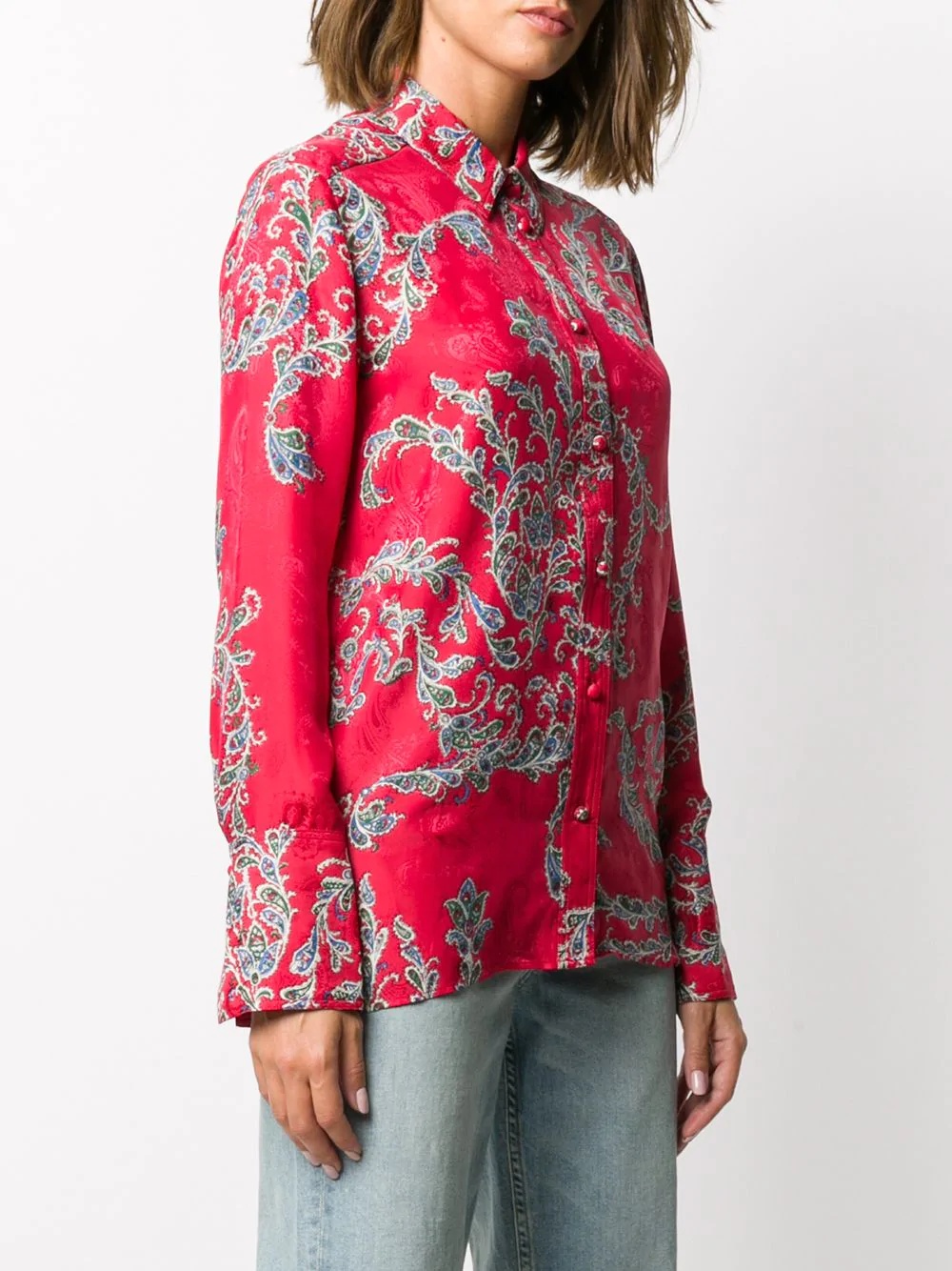 floral long-sleeve shirt - 3