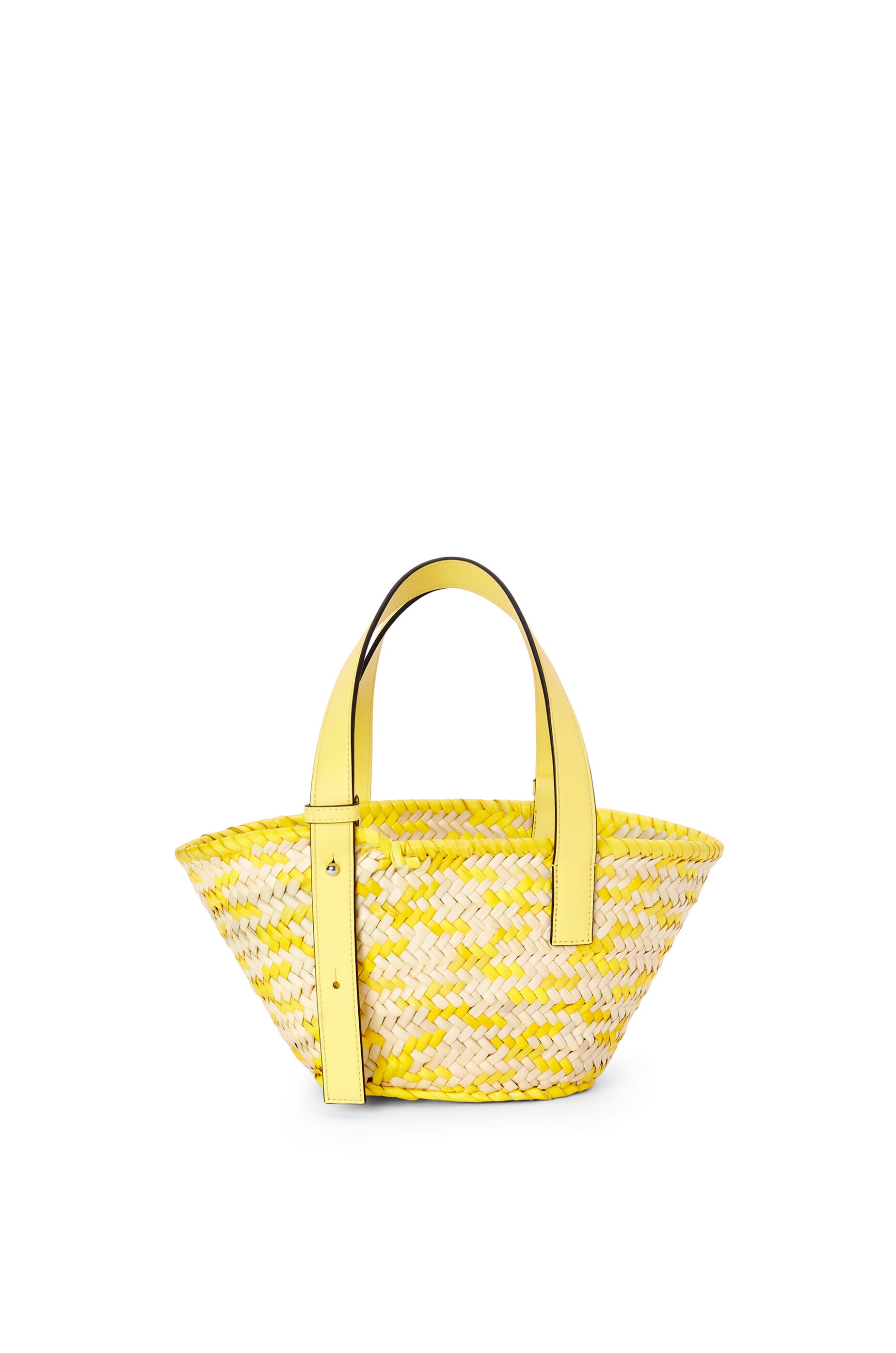 Small Basket bag in palm leaf and calfskin - 4