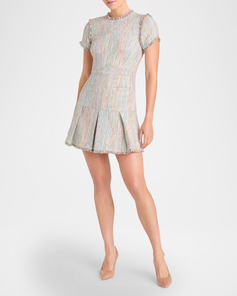 Cinq à Sept Natalie Prism Tweed Mini Dress outlook