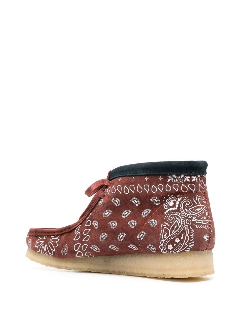 paisley-print lace-up boots 3