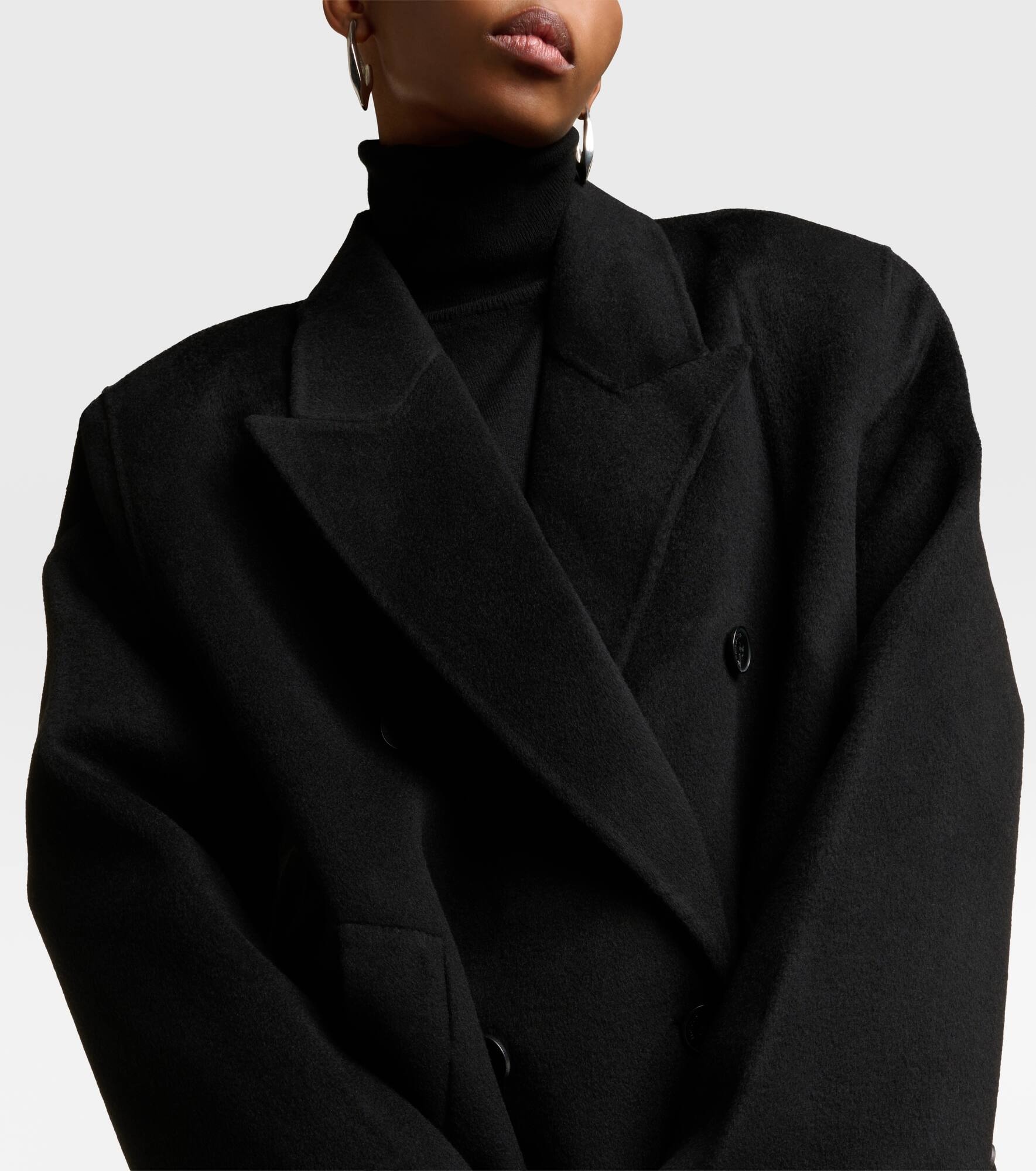 Gaia oversized wool-blend coat - 4