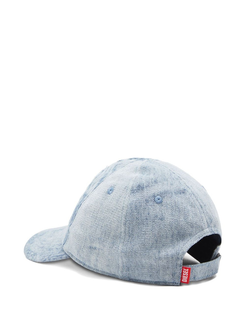Diesel distressed-denim baseball cap outlook