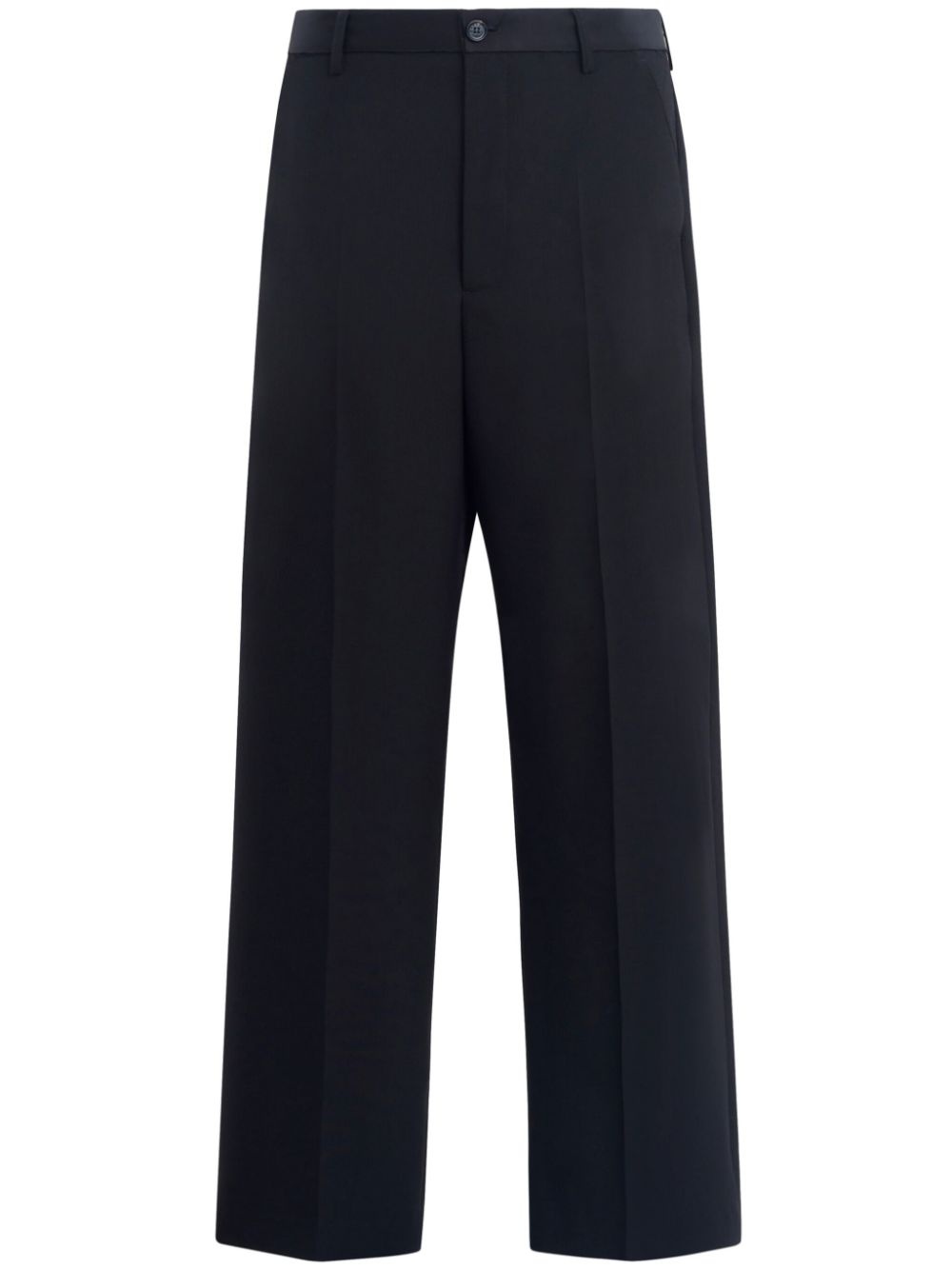 virgin wool wide-leg trousers - 1