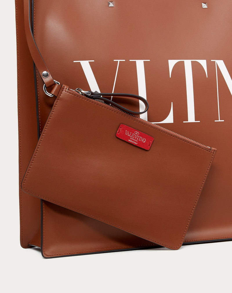 LEATHER VLTN TOTE 5