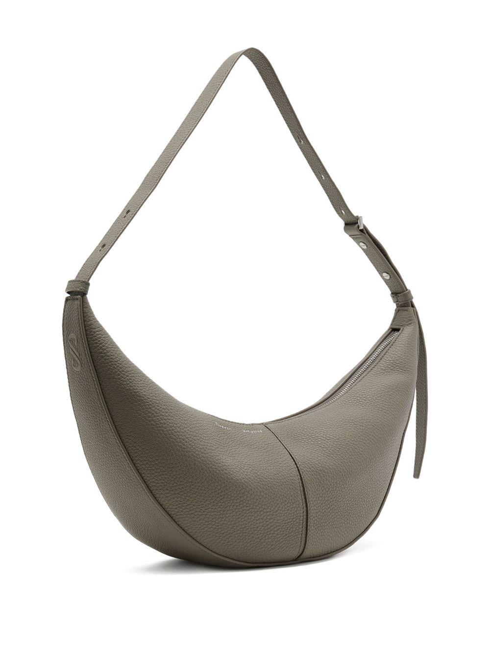 Slide pebbled-leather shoulder bag - 4