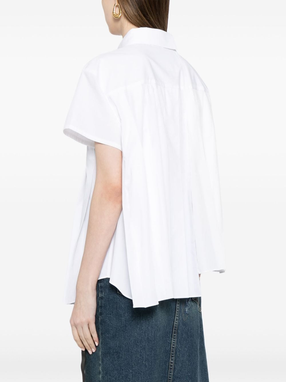 Sacai Women Pleated Shirt - 4