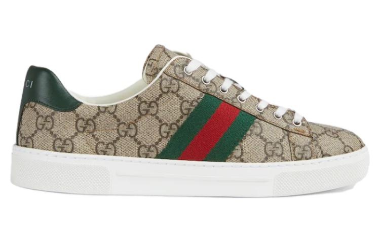 (WMNS) Gucci  Ace Sneaker With Web 'Beige Ebony GG Supreme' 760774-FACMZ-9746 - 2