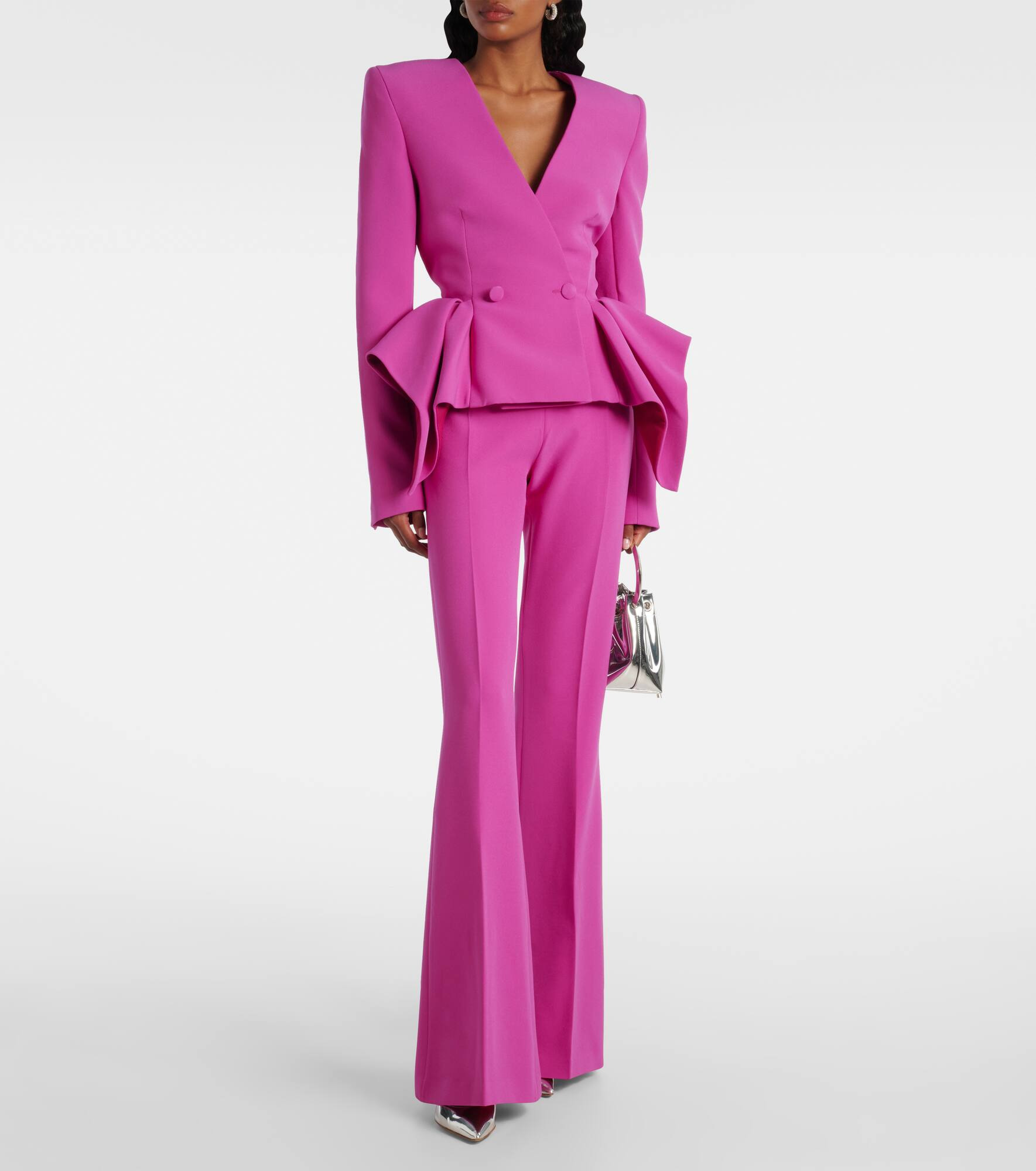 Double-breasted peplum blazer - 2