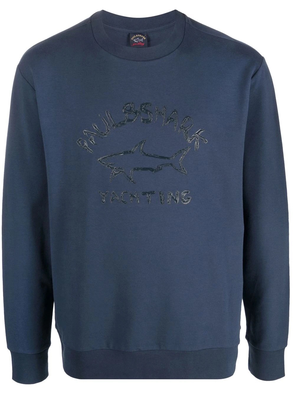 logo-print crew neck sweatshirt - 1