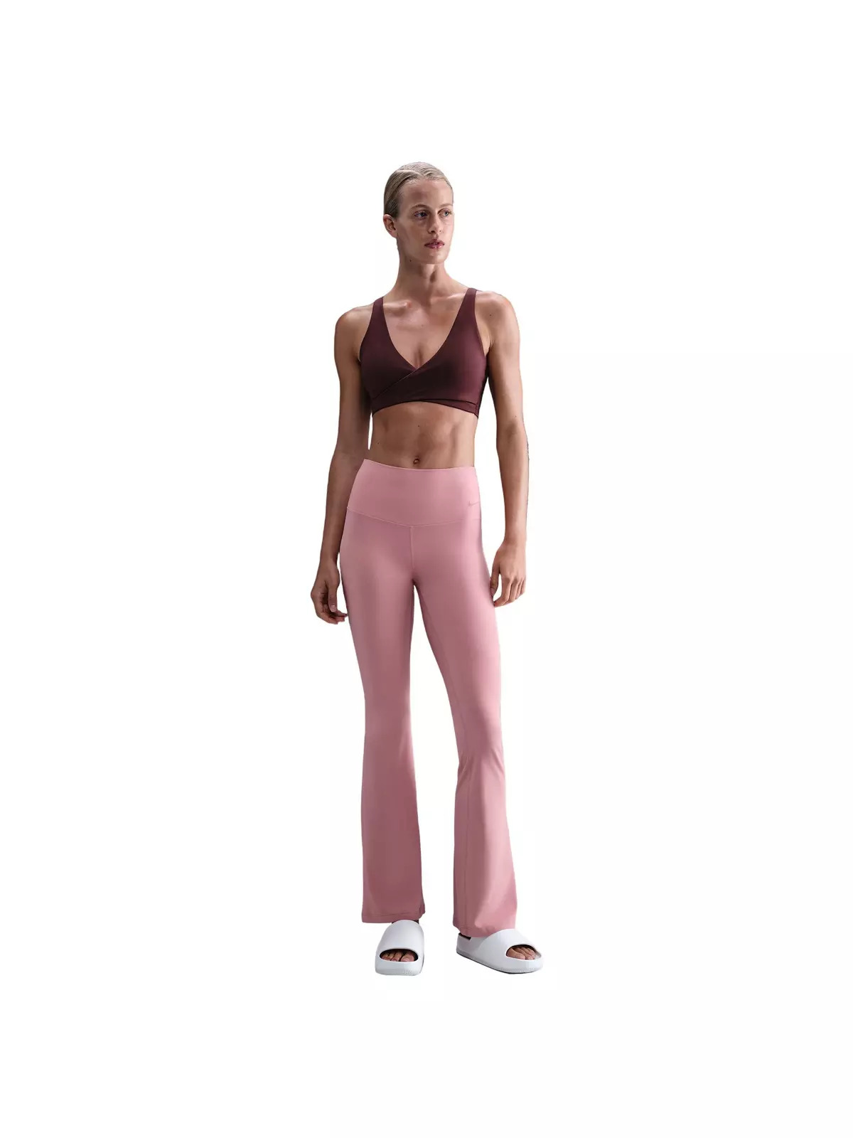 Women's One Light-Support Capsule Padded Sports Bra -Burgundy - 4
