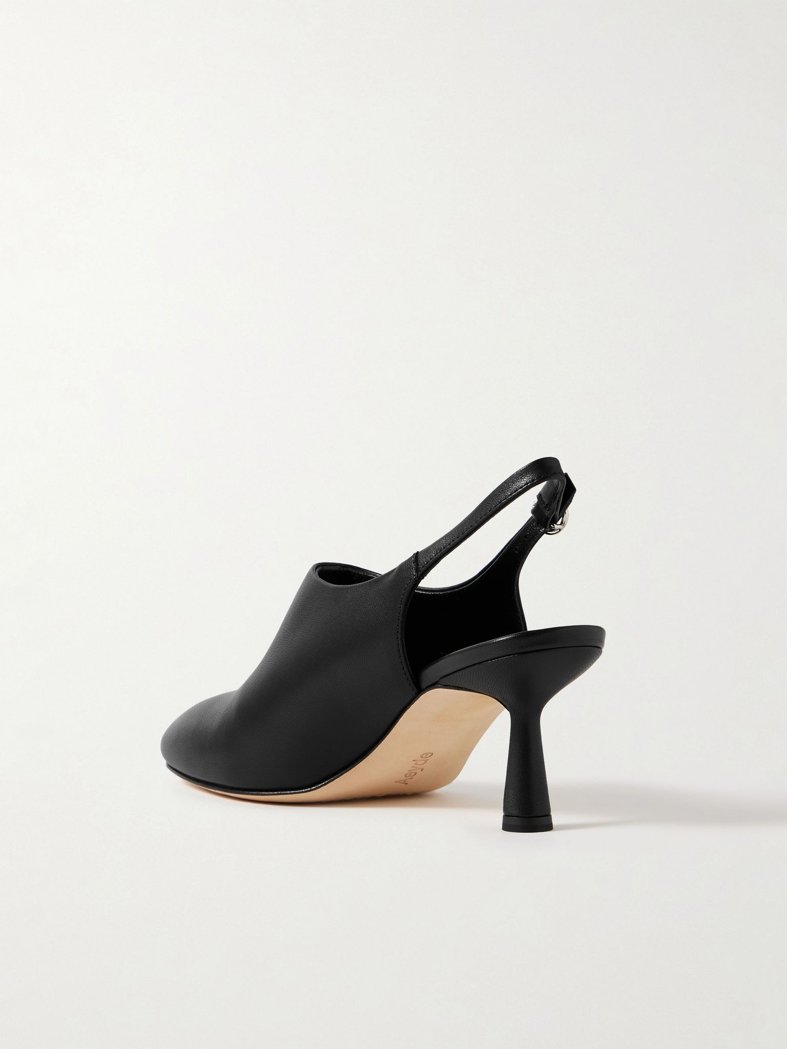 Malin leather slingback pumps Black - 3