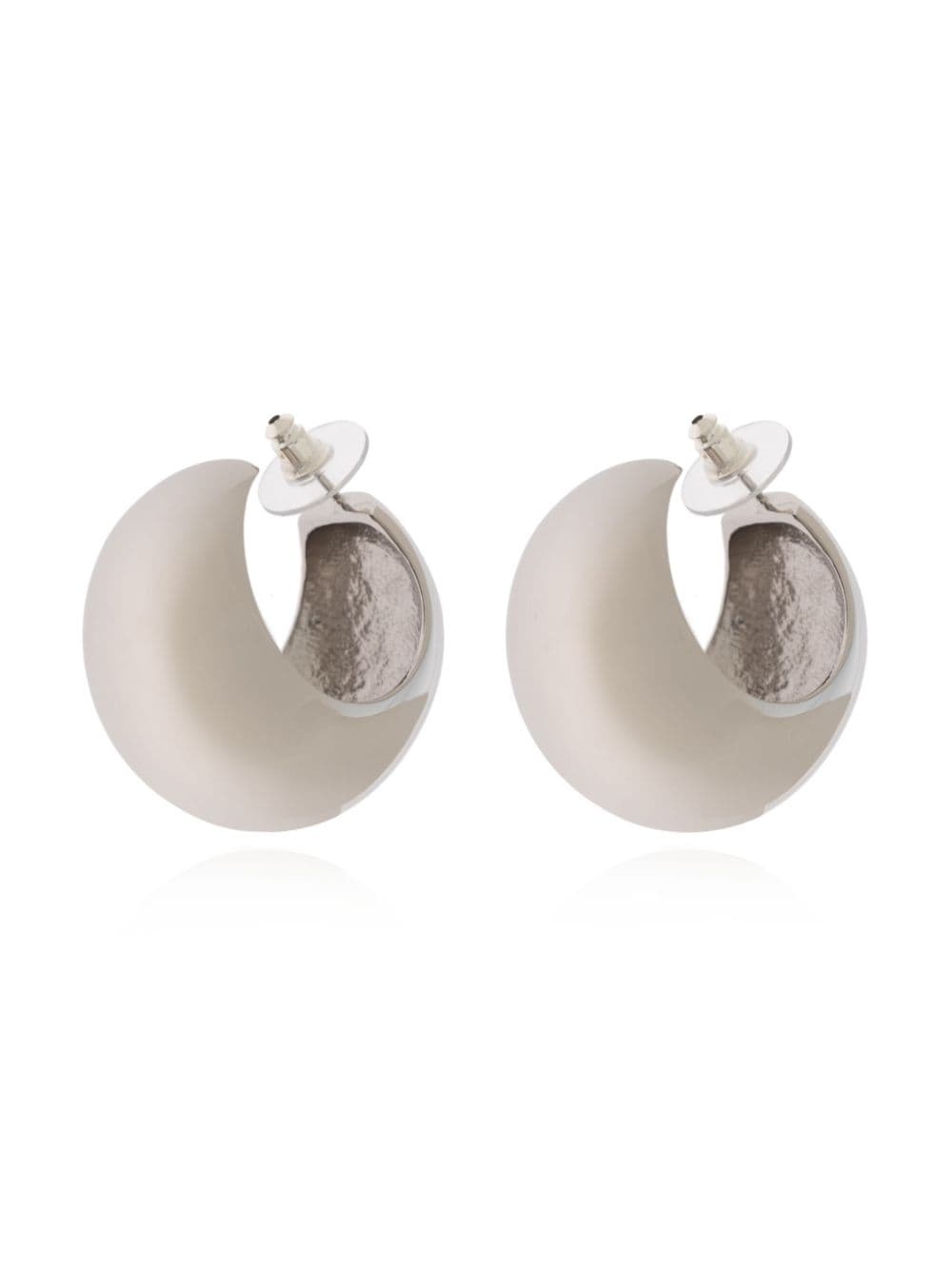 chunky hoop earrings - 3