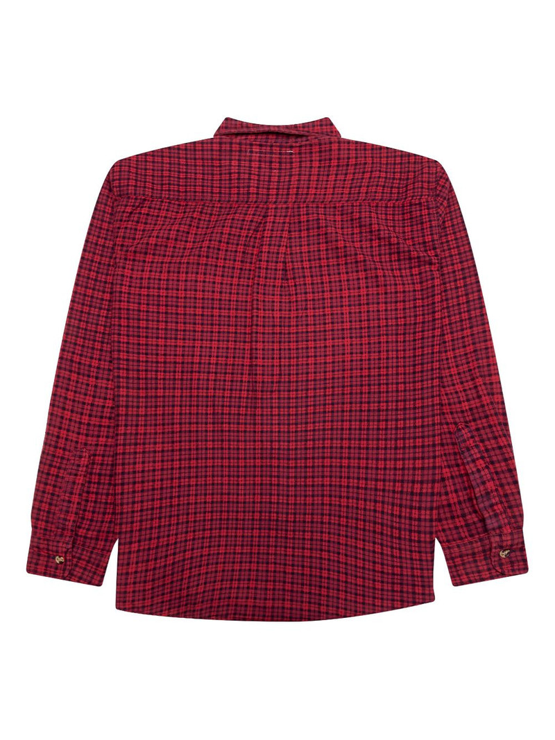 NEEDLES ribbon-detailed plaid shirt outlook