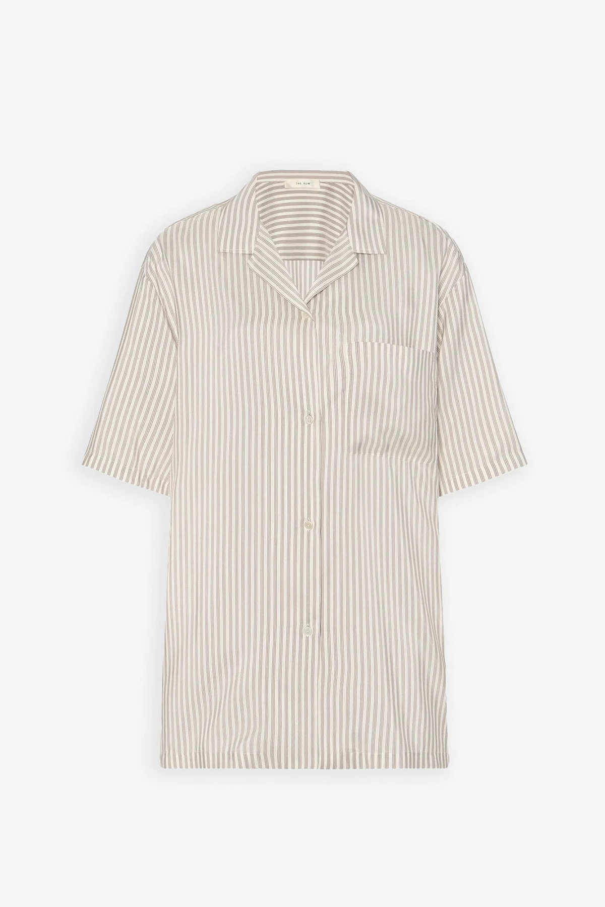 Jorge white grey silk shirt - 1