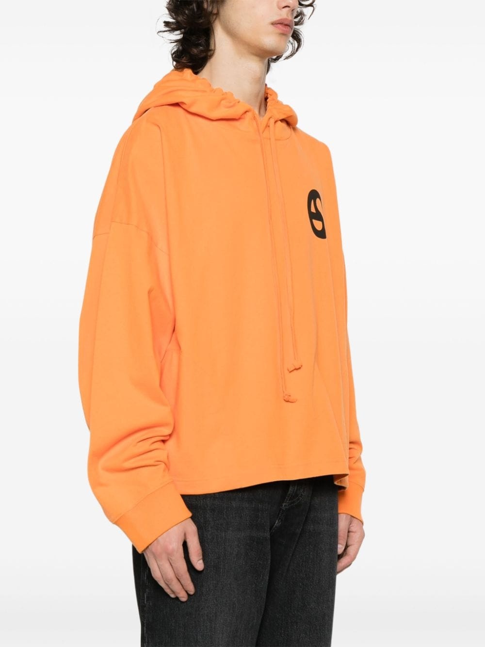 graphic-print cotton hoodie - 5