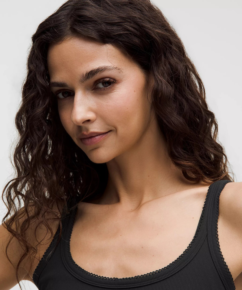 Nulu Ribbed Cropped Tank Top *Heart 4