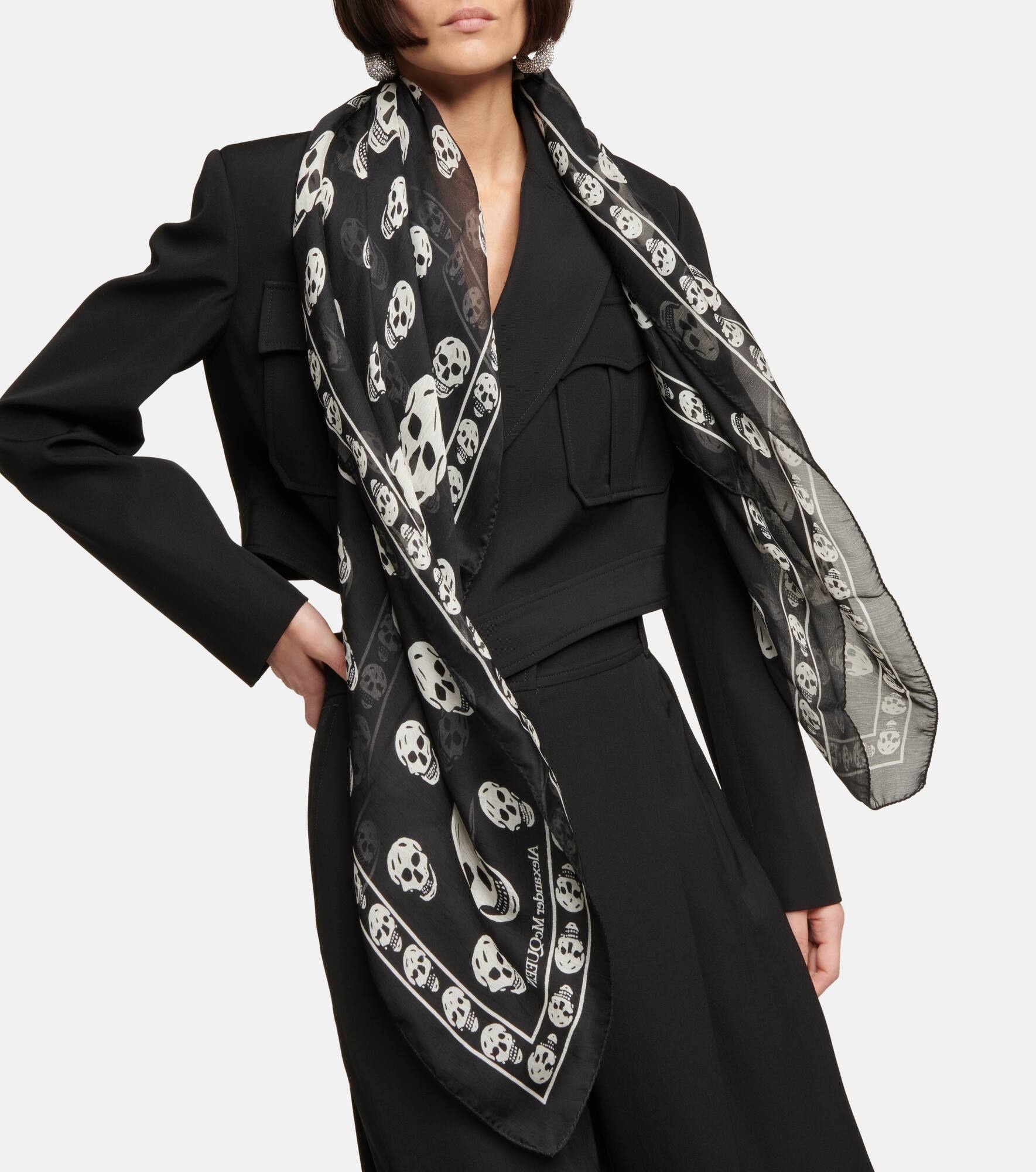 Printed silk scarf - 2