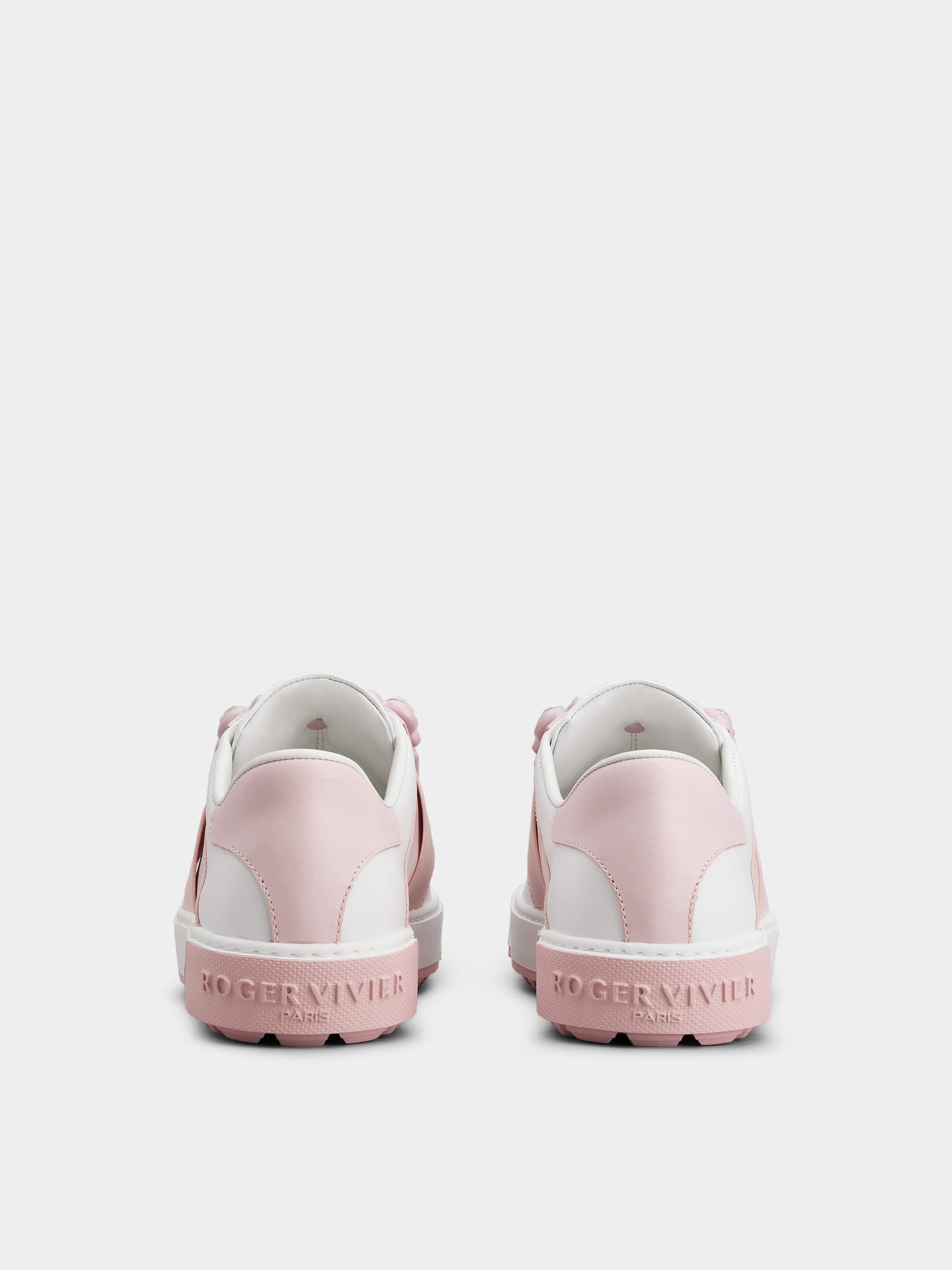 Very Vivier Strass Buckle Sneakers in Leather - 5