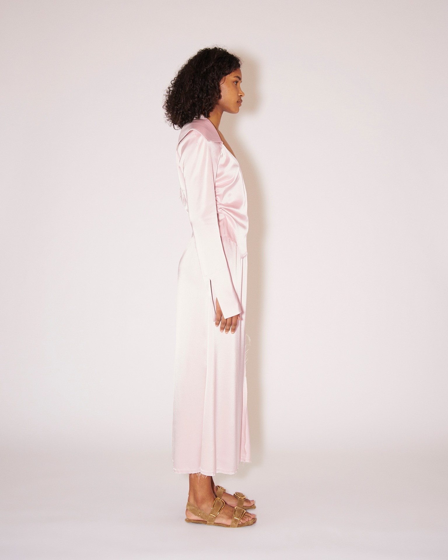 NICOLA - Slip satin skirt - Rosewater - 3