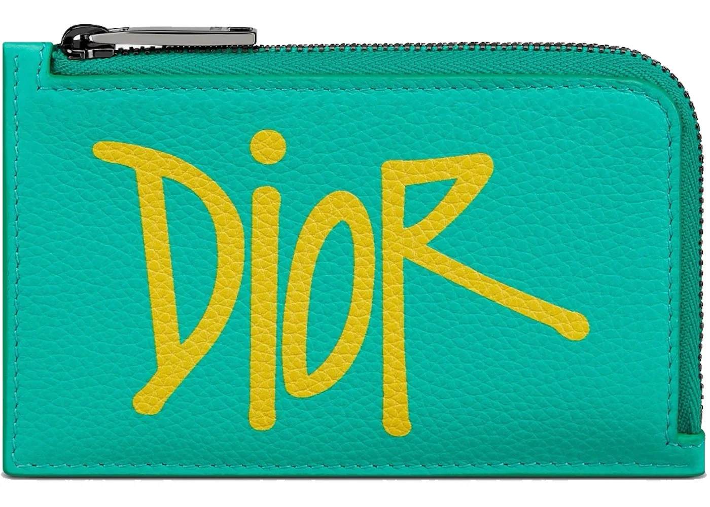 Dior And Shawn Zipped Card Holder (3 Card Slot) Green - 1