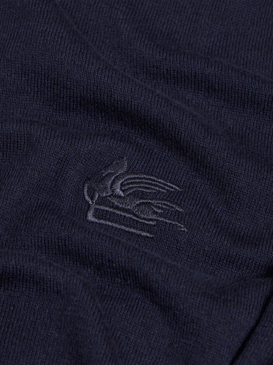 KNIT POLO SHIRT WITH EMBROIDERED PEGASO - 3