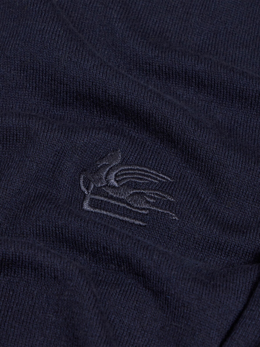 KNIT POLO SHIRT WITH EMBROIDERED PEGASO - 3