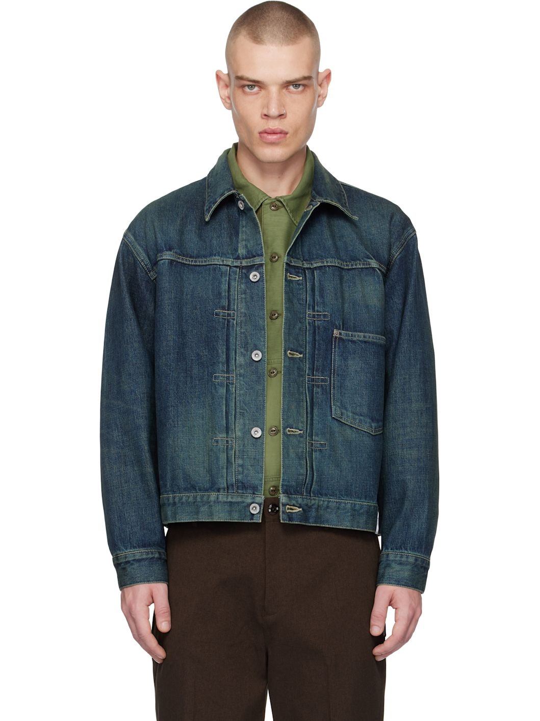 ジャケット・アウター NEIGHBORHOOD WASHED DENIM TYPE-1 NEIGHBORHOOD Washed Denim Type-1 Jacket Black | HAVEN