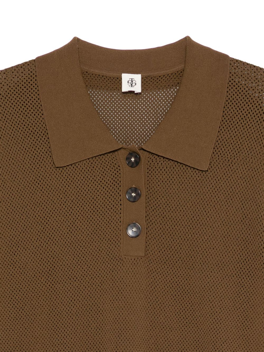 mesh polo top - 3