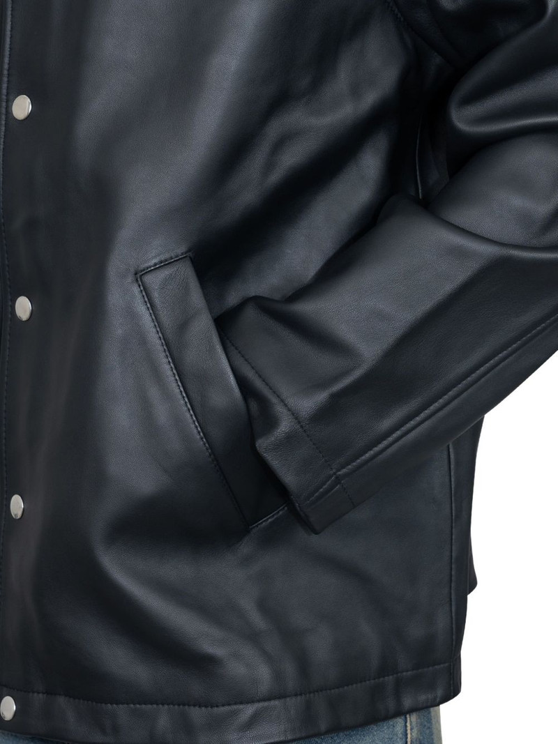 snap-fastening leather jacket 4