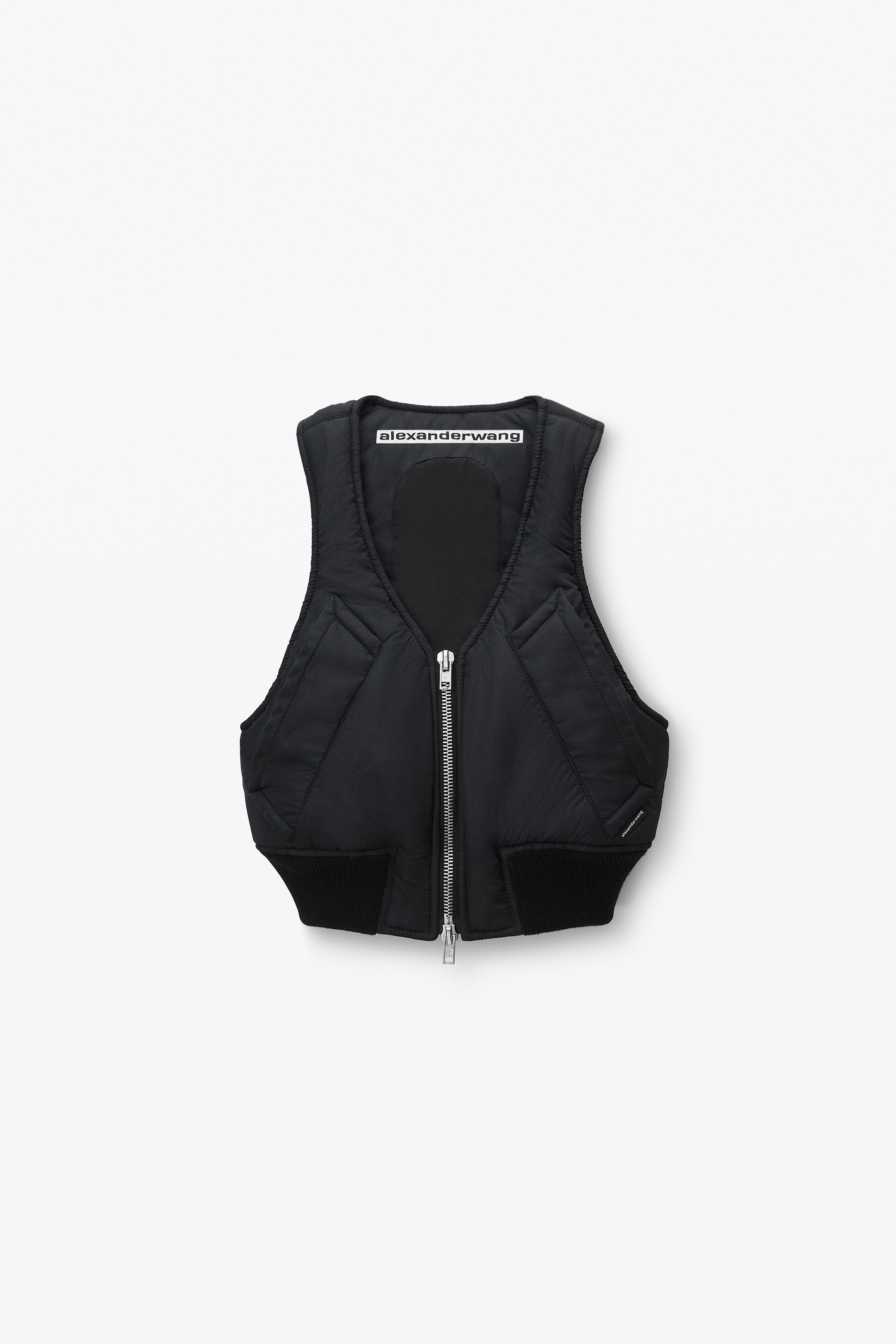 Hybrid Bomber Zip-Up Vest - 1