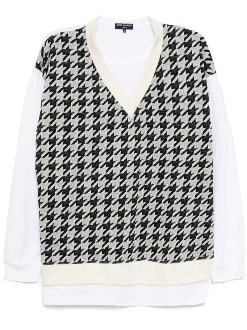 houndstooth T-shirt - 1