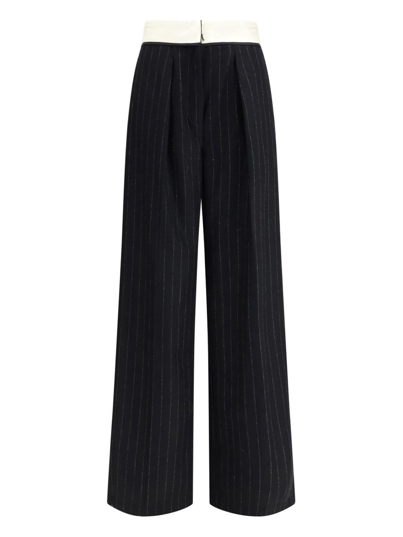 pinstripe waistband trousers 1