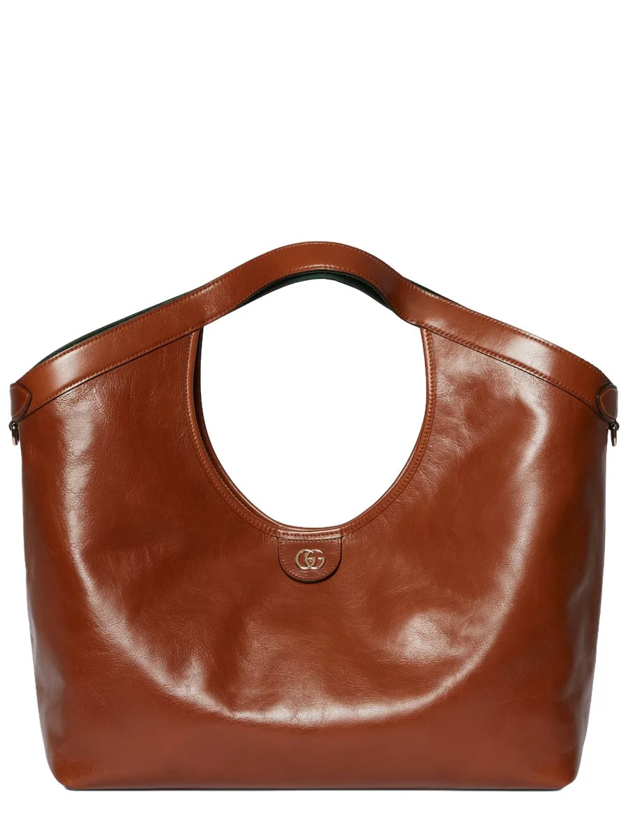LILY LARGE LEATHER SHOPPING BAG - 1